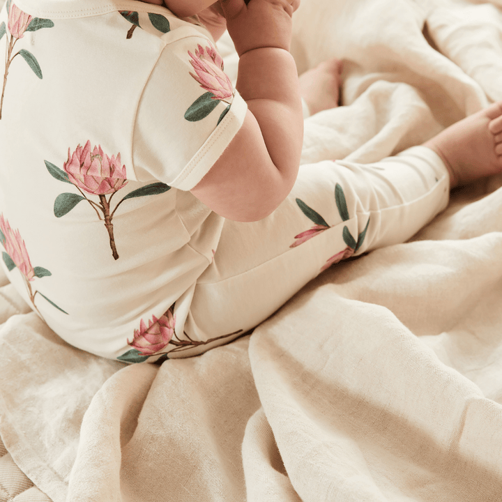 Close-up-of-Baby-Arms-and-Legs-Wearing-Wilson-and-French-Organic-Zipsuit-Pretty-Protea-Naked-Baby-Eco-Boutique