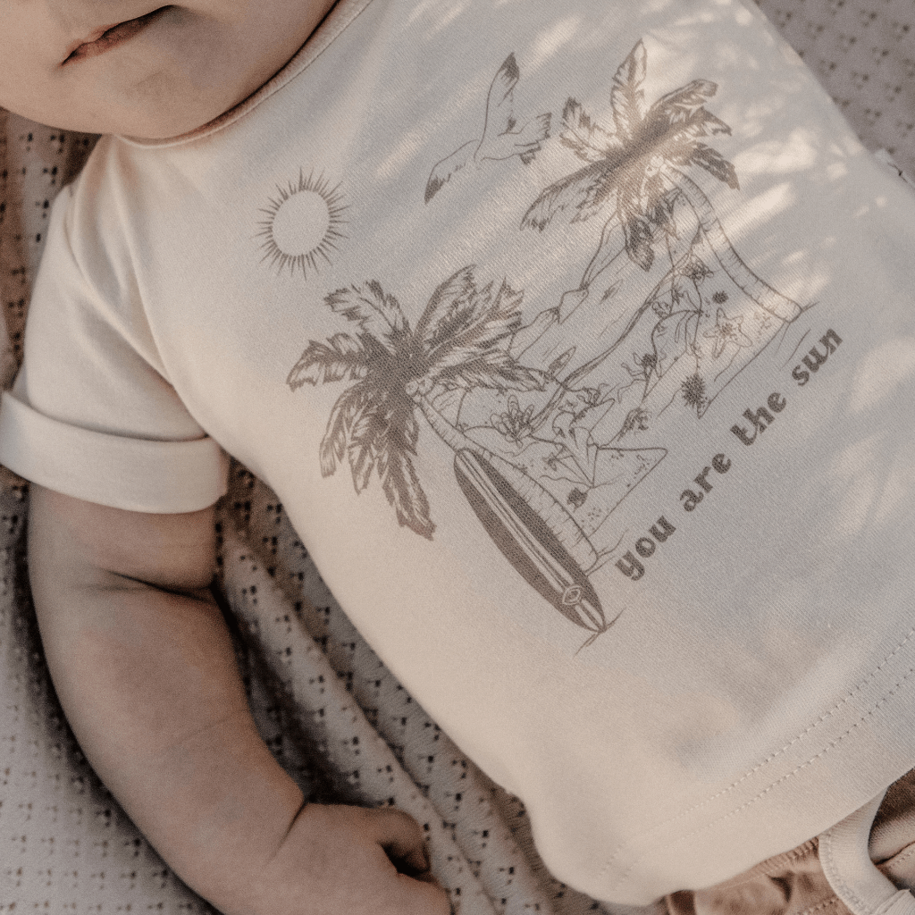 Aster & Oak Organic You Are the Sun Tee - Naked Baby Eco Boutique