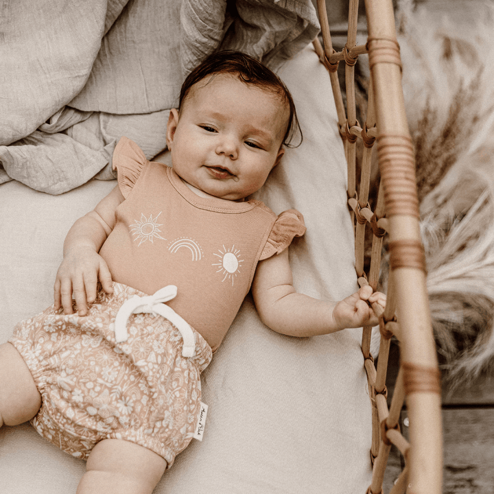 Aster & Oak Organic Ditzy Floral Bloomers - Naked Baby Eco Boutique