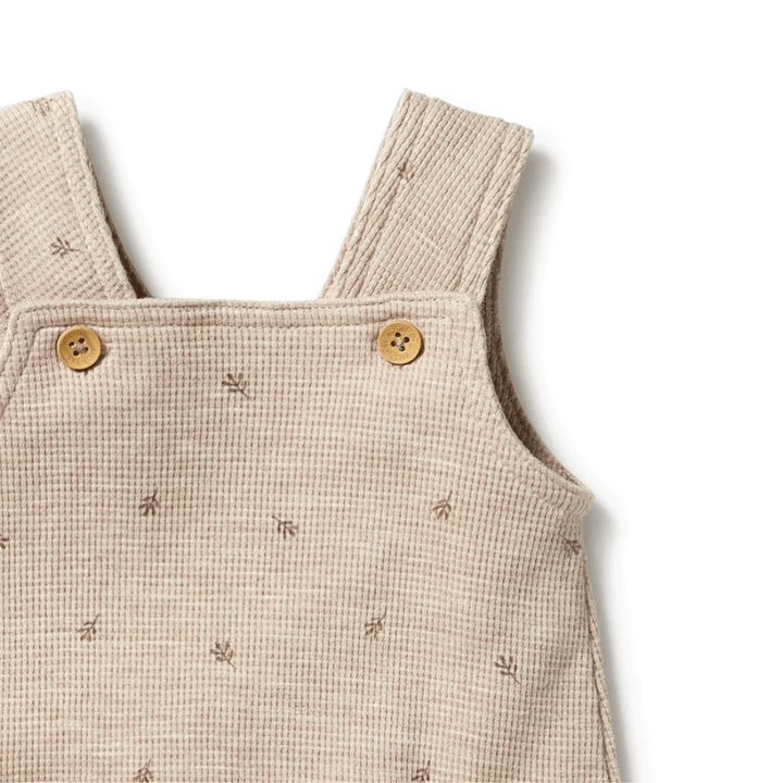 Wilson & Frenchy Organic Waffle Overalls (Multiple Variants) - Naked Baby Eco Boutique