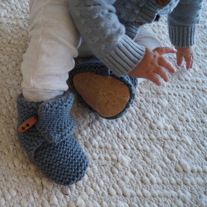 Lola & Me Rustic Wool Booties (Multiple Variants) - Naked Baby Eco Boutique