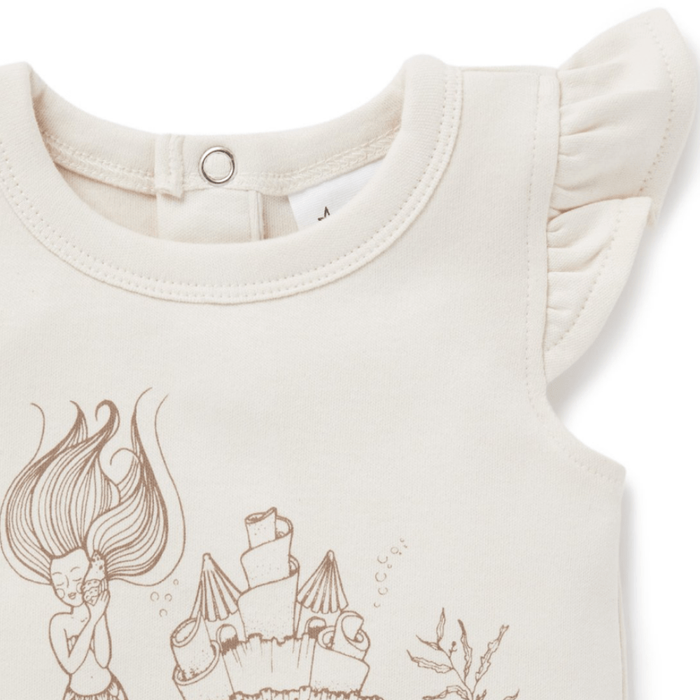 Aster & Oak Organic Mermaid Flutter Tee - Naked Baby Eco Boutique