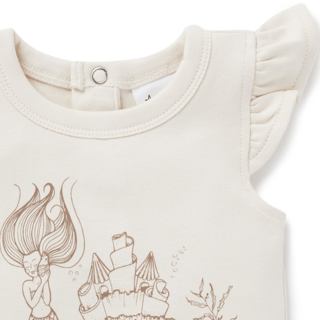 Aster & Oak Organic Mermaid Flutter Tee - Naked Baby Eco Boutique