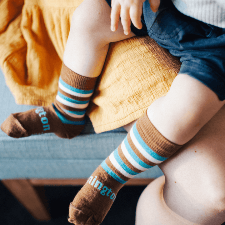 NEW 2023 Lamington Merino Wool Crew Socks (Multiple Patterns) - Naked Baby Eco Boutique
