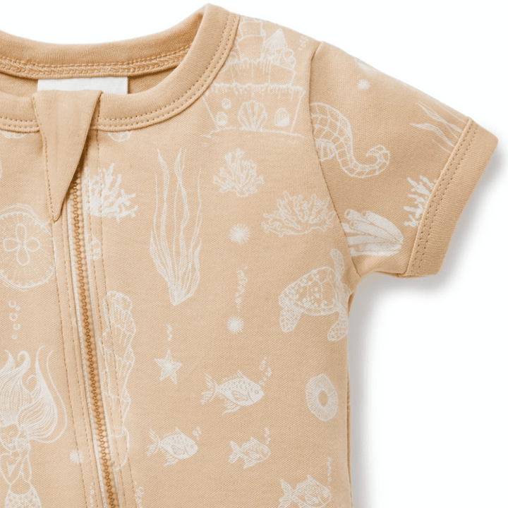Close-up-of-Top-of-Aster-and-Oak-Organic-Mermaid-Zip-Romper-Naked-Baby-Eco-Boutique