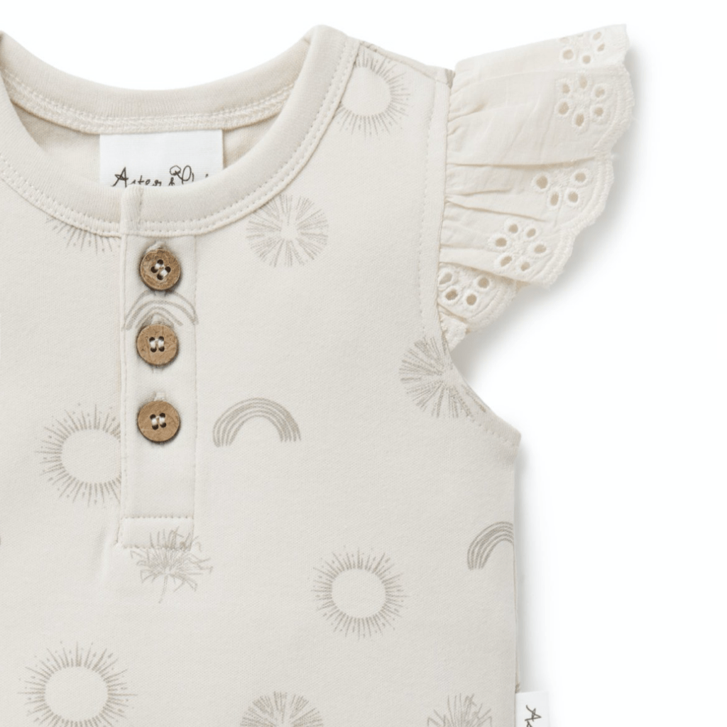 Close-up-of-Top-of-Aster-and-Oak-Organic-Sunny-Daze-Lace-Onesie-Naked-Baby-Eco-Boutique