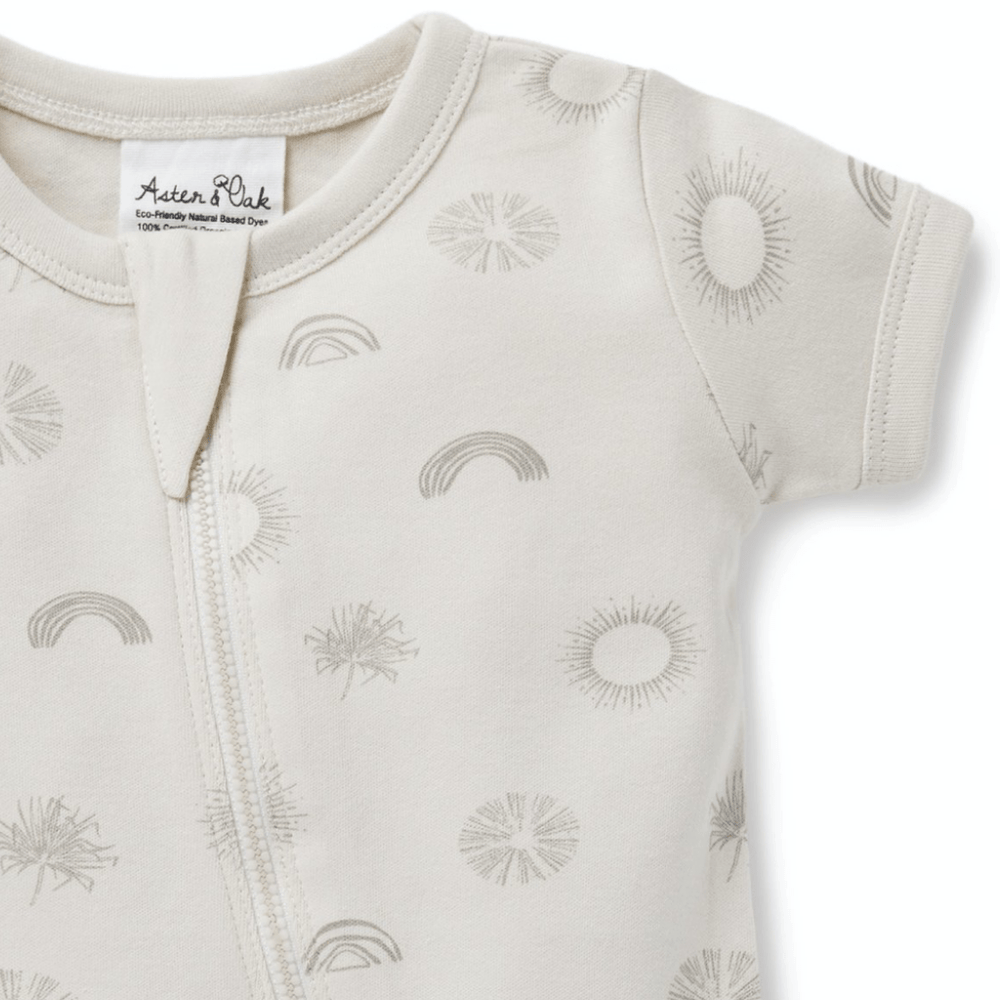 Close-up-of-Top-of-Aster-and-Oak-Organic-Sunny-Daze-Zip-Romper-Naked-Baby-Eco-Boutique