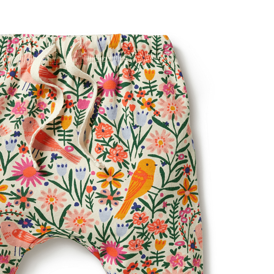 Close-Up-Of-Wilson-And-Frenchy-Organic-Cotton-Legging-Birdy-Floral-Naked-Baby-Eco-Boutique