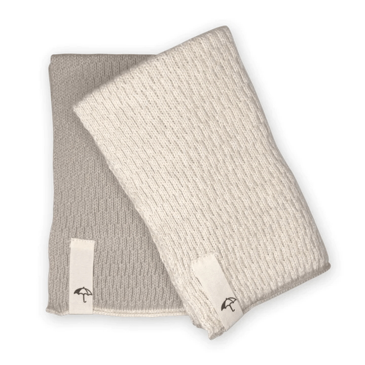 Saga Copenhagen Organic Cotton Wash Cloth Set - 2-Pack (Multiple Variants) - Naked Baby Eco Boutique