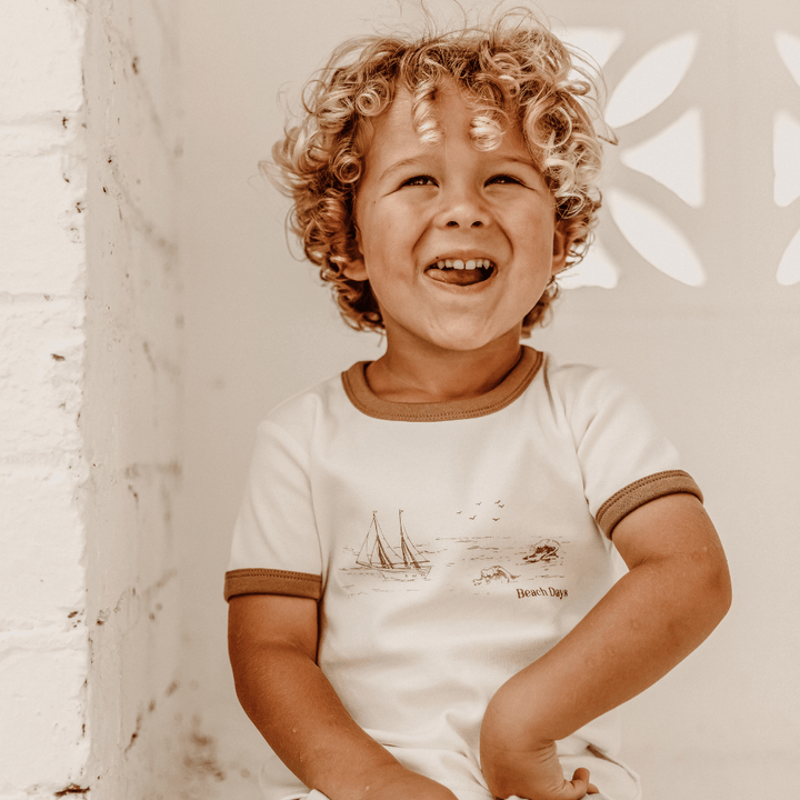 Aster & Oak Organic Ringer Tee - Naked Baby Eco Boutique