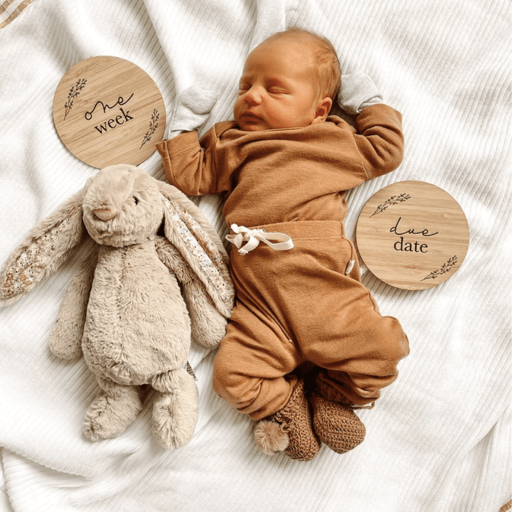 Funny Bunny Kids Milestone Plaque Kit (Multiple Variants) - Naked Baby Eco Boutique