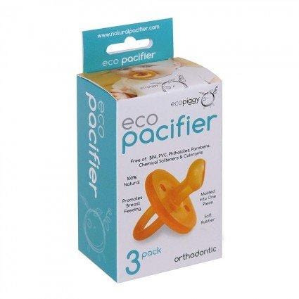 Ecopiggy Natural Rubber Orthodontic Pacifier (Multiple Variants) - Naked Baby Eco Boutique