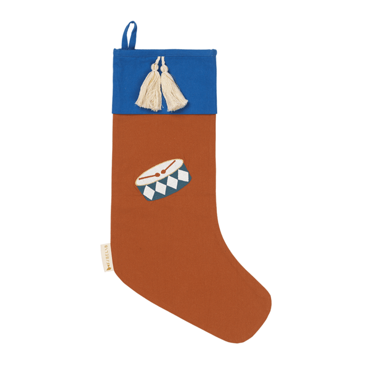 Drum (Embroidery) Fabelab Organic Cotton Christmas Stocking (Multiple Variants) - Naked Baby Eco Boutique