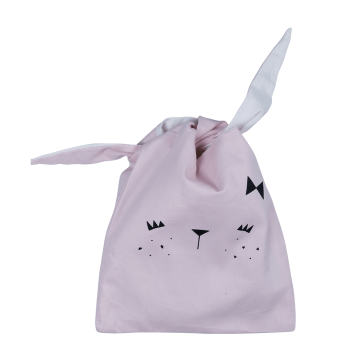 Mauve Bunny Fabelab Organic Cotton Reusable Snack Bags (Multiple Variants) - Naked Baby Eco Boutique