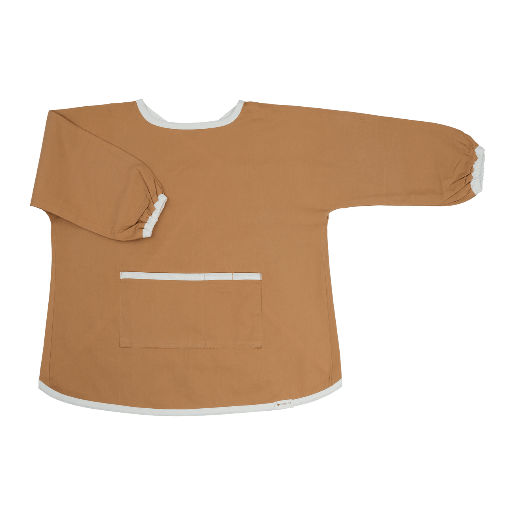 Ochre / 1-3 Years (42 cm x 45 cm) Fabelab Organic Cotton Craft Smocks (Multiple Variants) - Naked Baby Eco Boutique