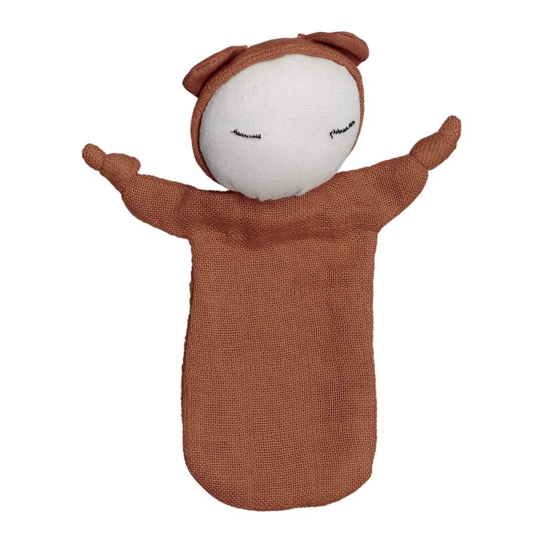 Cinnamon Fabelab Organic Cotton Cuddle Doll Comforter (Multiple Variants) - Naked Baby Eco Boutique