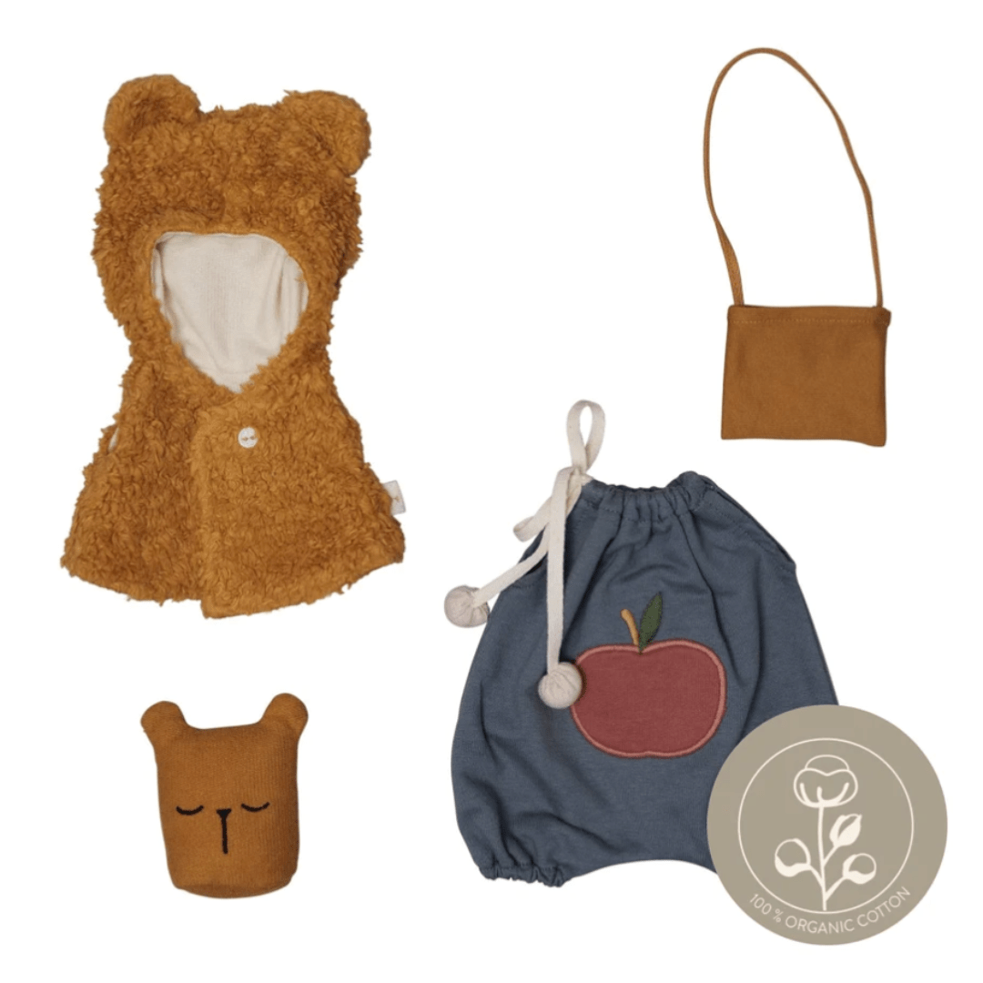 Fabelab-Organic-Cotton-Doll-Clothes-Set-Bear-Cape-Naked-Baby-Eco-Boutique