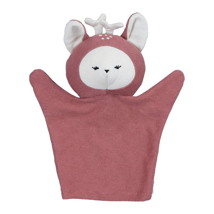 Deer (Clay) Fabelab Organic Cotton Hand Puppets (Multiple Variants) - Naked Baby Eco Boutique