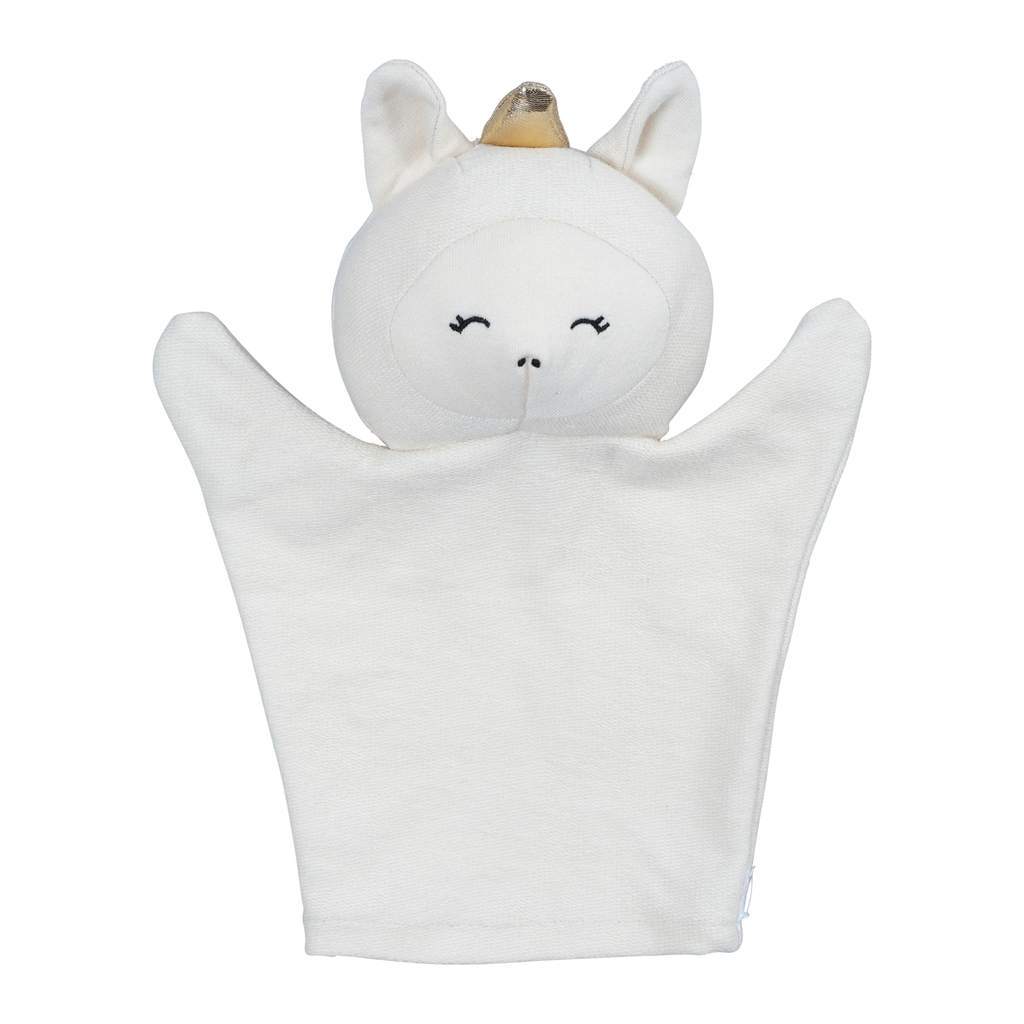 Unicorn (White) Fabelab Organic Cotton Hand Puppets (Multiple Variants) - Naked Baby Eco Boutique