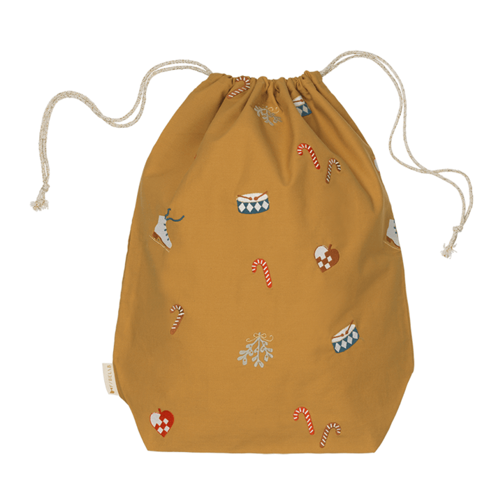 Nostalgia (Embroidered) Fabelab Organic Cotton Santa Sacks (Multiple Variants) - Naked Baby Eco Boutique