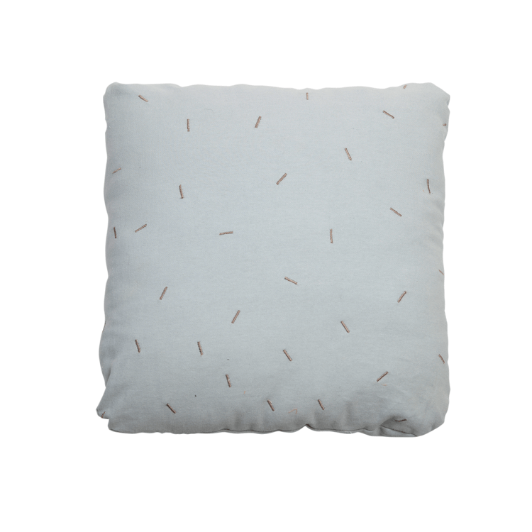 Cat (Blue) Fabelab Organic Cotton Throw Cushion (Multiple Variants) - Naked Baby Eco Boutique