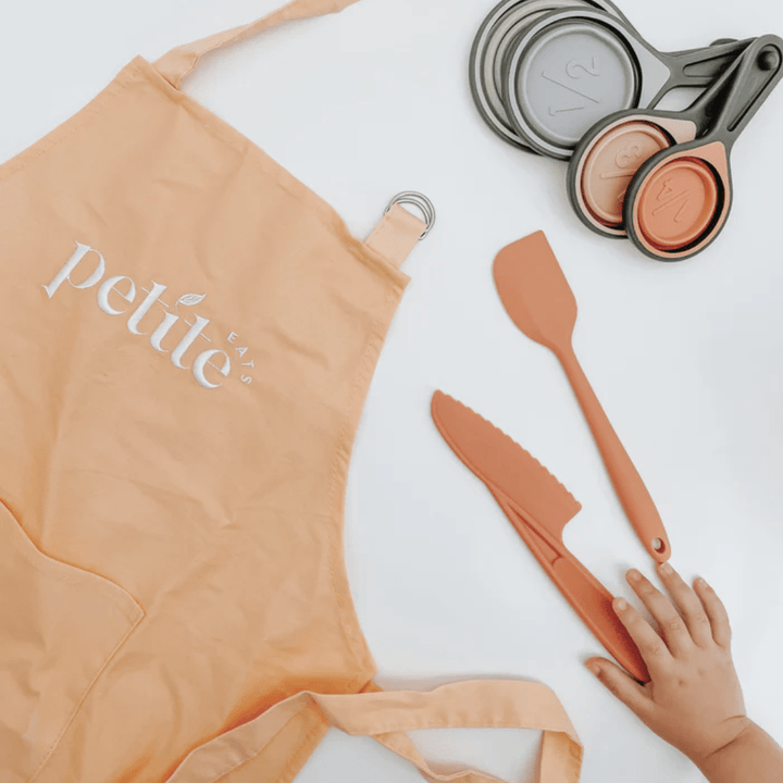 Flatlay-Of-Petite-Eats-Kids-Kitchenware-Set-Coral-Naked-Baby-Eco-Boutique