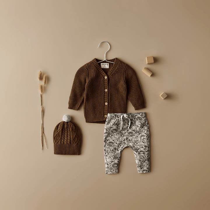 Flatlay-with-Wilson-and-Frenchy-Cable-Knit-Hat-Dijon-Naked-Baby-Eco-Boutique