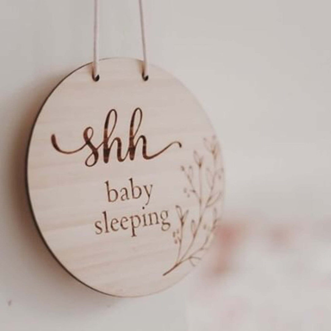 Funny Bunny Kids "Baby Sleeping" Plaque - Naked Baby Eco Boutique
