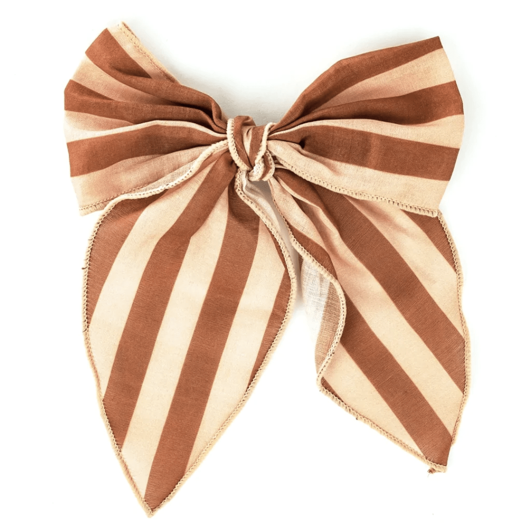 Grech-And-Co-Organic-Cotton-Hair-Bow-Stripes-Sunset-And-Tierra-Naked-Baby-Eco-Boutique