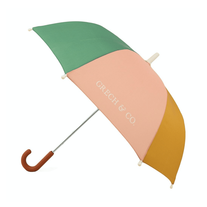Grech-and-Co-Childrens-Sustainable-Umbrella-Open-Side-View-Sunset-Wheat-Naked-Baby-Eco-Boutique