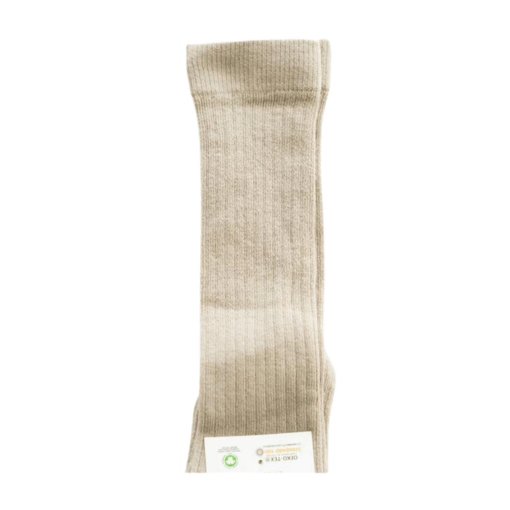Buff / 6-12 Months Grech & Co. Organic Cotton Knee High Kids Socks (Multiple Variants) - Naked Baby Eco Boutique