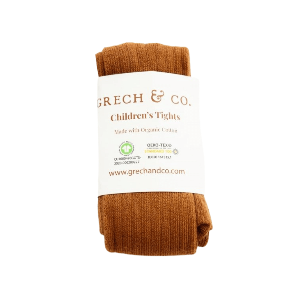 Spice / 1-6 Months Grech & Co. Organic Cotton Kids Tights - SMALL IMPERFECTIONS - Naked Baby Eco Boutique