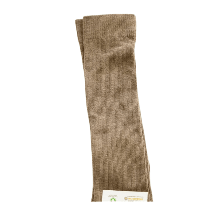 Stone / 6-12 Months Grech & Co. Organic Cotton Knee High Kids Socks (Multiple Variants) - Naked Baby Eco Boutique