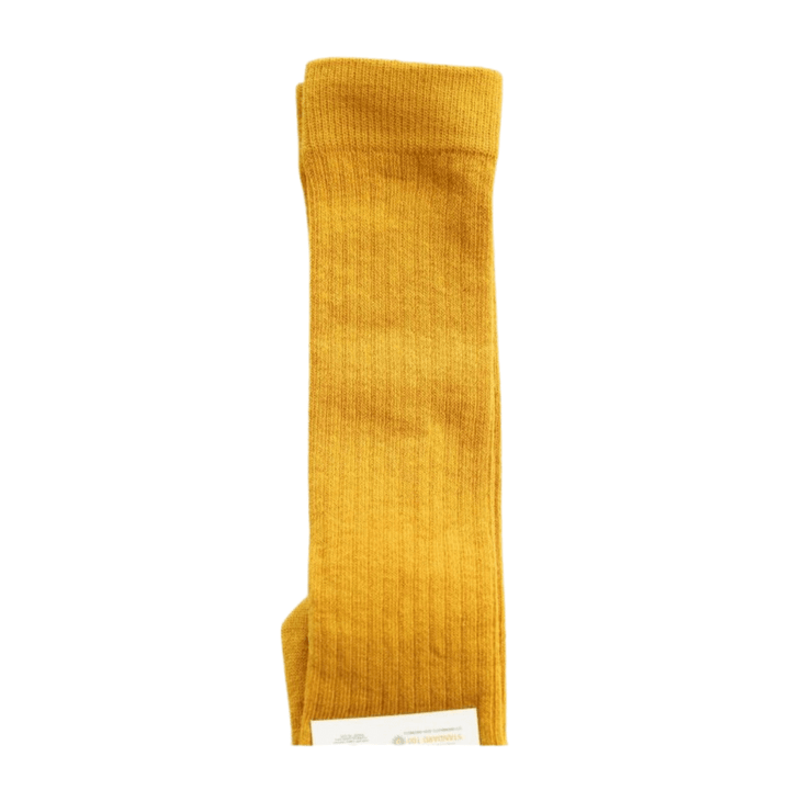Golden / 6-12 Months Grech & Co. Organic Cotton Knee High Kids Socks (Multiple Variants) - Naked Baby Eco Boutique