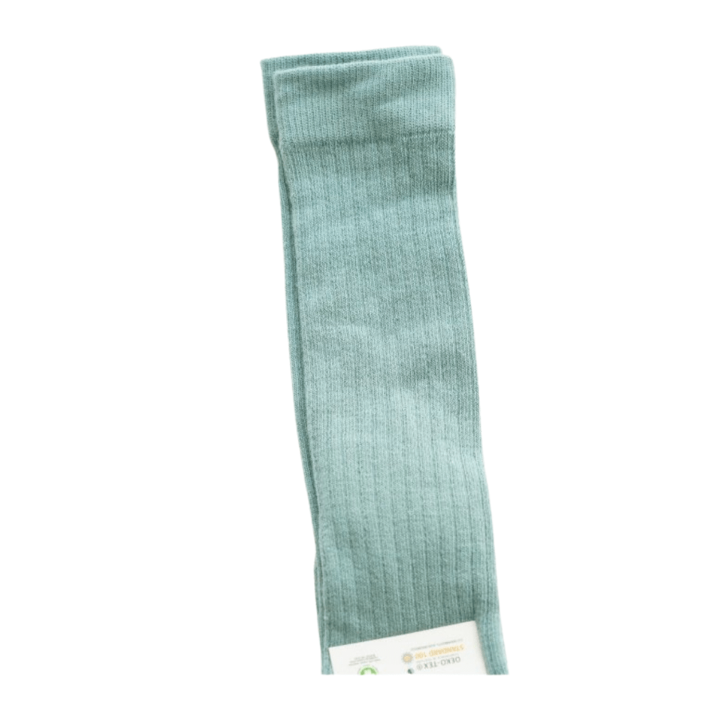 Light Blue / 6-12 Months Grech & Co. Organic Cotton Knee High Kids Socks (Multiple Variants) - Naked Baby Eco Boutique