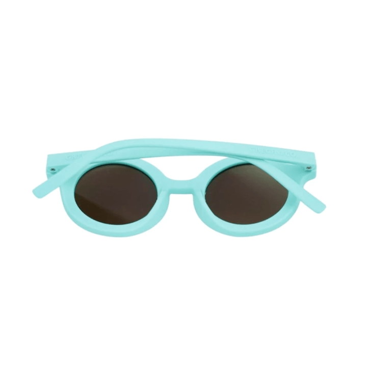 Grech-and-Co-Round-Bendable-and-Polarized-Kids-Sunglasses-Aqua-Back-View-Naked-Baby-Eco-Boutique
