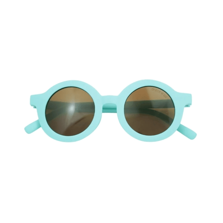 Grech-and-Co-Round-Bendable-and-Polarized-Kids-Sunglasses-Aqua-Naked-Baby-Eco-Boutique