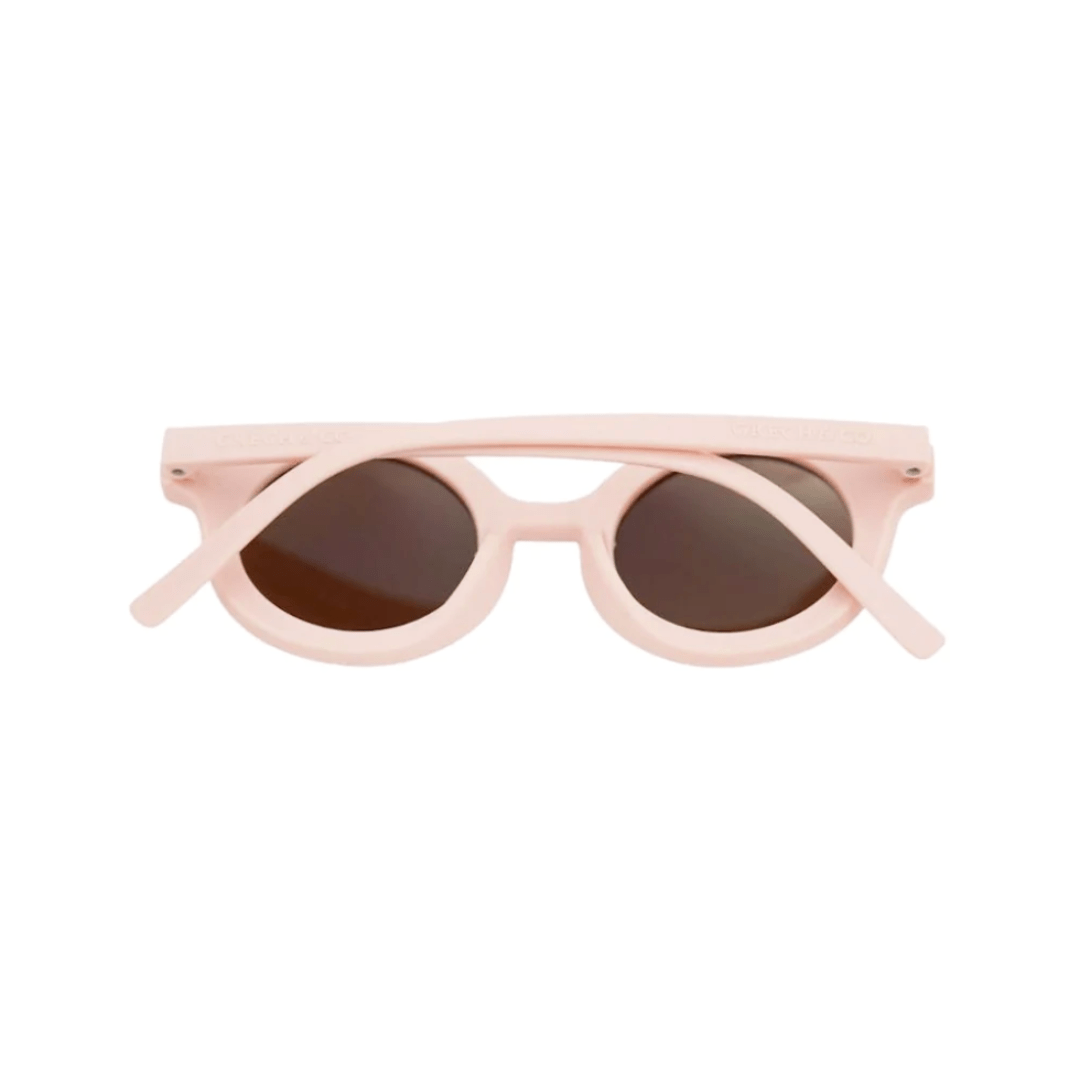 Grech-and-Co-Round-Bendable-and-Polarized-Kids-Sunglasses-Blush-Bloom-Back-View-Naked-Baby-Eco-Boutique