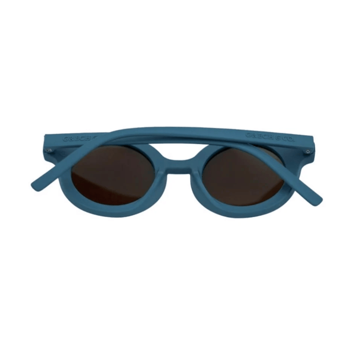 Grech-and-Co-Round-Bendable-and-Polarized-Kids-Sunglasses-Desert-Teal-Back-View-Naked-Baby-Eco-Boutique
