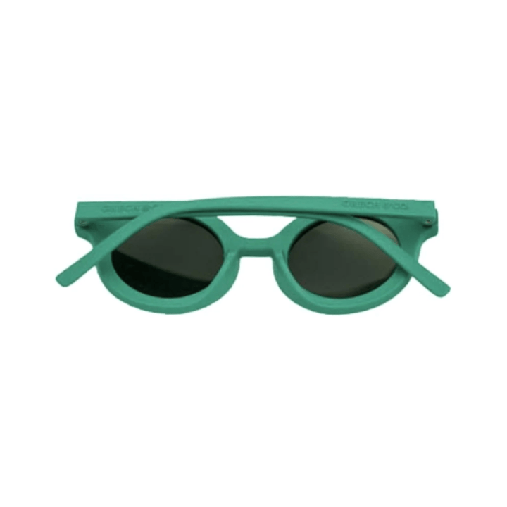 Grech-and-Co-Round-Bendable-and-Polarized-Kids-Sunglasses-Emerald-Back-View-Naked-Baby-Eco-Boutique