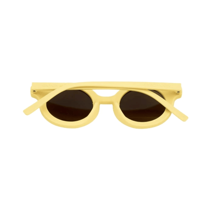 Grech-and-Co-Round-Bendable-and-Polarized-Kids-Sunglasses-Mellow-Yellow-Back-View-Naked-Baby-Eco-Boutique