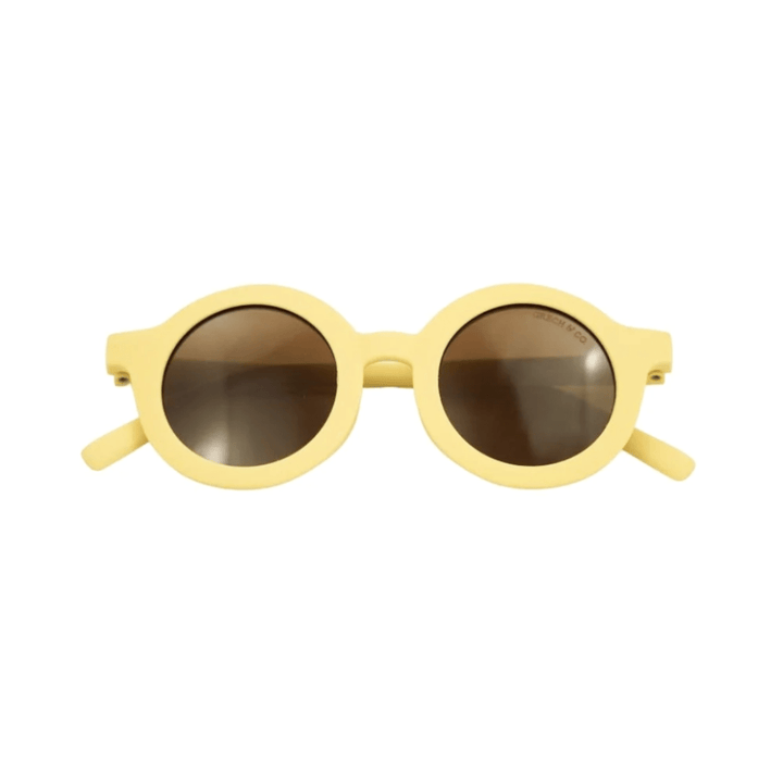 Grech-and-Co-Round-Bendable-and-Polarized-Kids-Sunglasses-Mellow-Yellow-Naked-Baby-Eco-Boutique