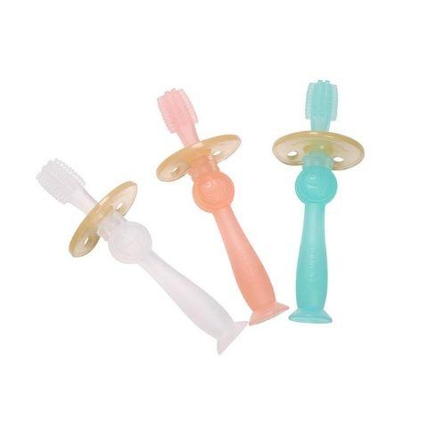 Haakaa Silicone 360° Baby Toothbrush (Multiple Variants) - Naked Baby Eco Boutique