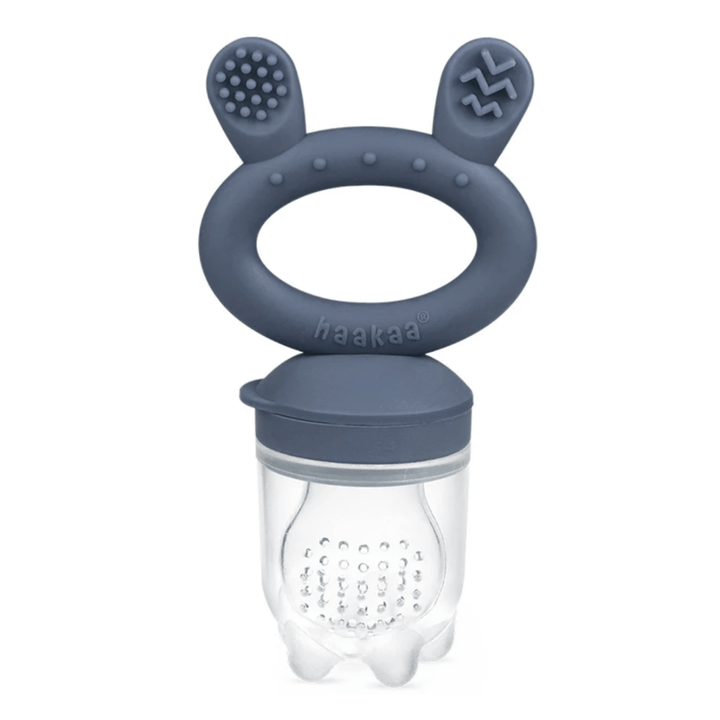 Haakaa-Fresh-Food-Baby-Teether-and-Feeder-Steel-Blue-Naked-Baby-Eco-Boutique