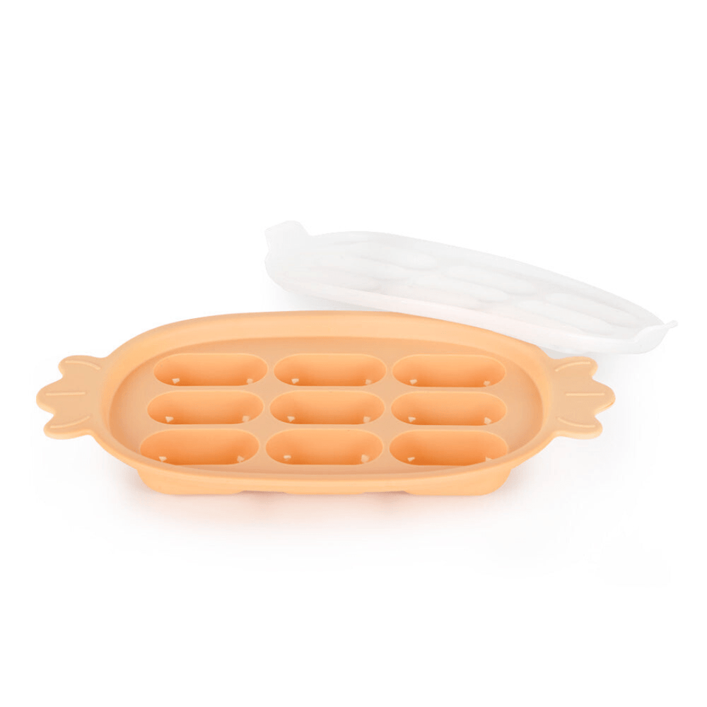 Haakaa-Silicone-Nibble-Tray-Apricot-Naked-Baby-Eco-Boutique