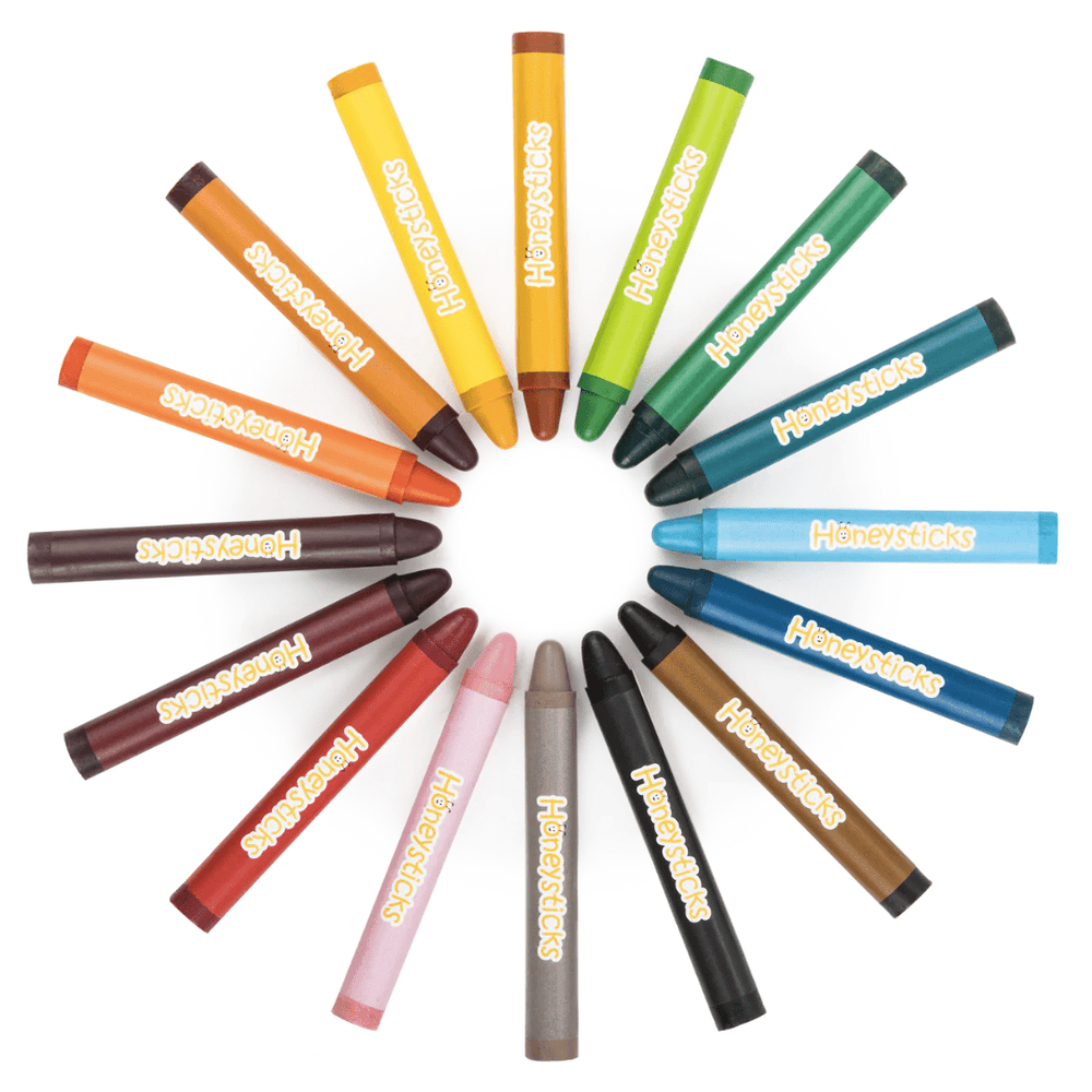 Honeysticks-Jumbo-Pack-Beeswax-Crayons-Circle-Of-Colours-Naked-Baby-Eco-Boutique
