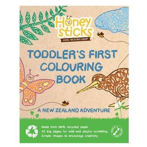 New Zealand Honeysticks Toddler's First Colouring Book (Multiple Variants) - Naked Baby Eco Boutique