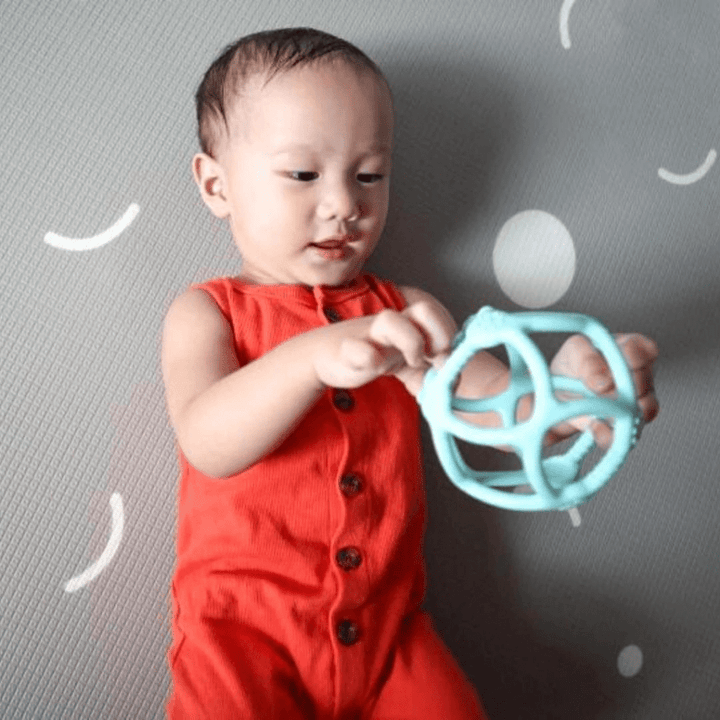 Jellystone-Designs-Silicone-Sensory-Ball-Baby-Playing-With-Soft-Mint-Ball-Naked-Baby-Eco-Boutique