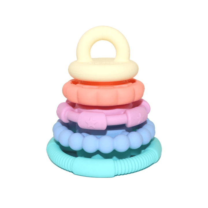 Jellystone-Desogns-Silicone-Rainbow-Stacker-Pastel-Colour-Naked-Baby-Eco-Boutique