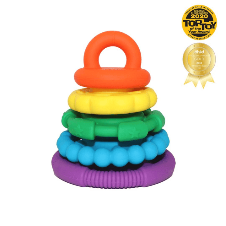 Jellystone-Desogns-Silicone-Rainbow-Stacker-Rainbow-Colour-Naked-Baby-Eco-Boutique